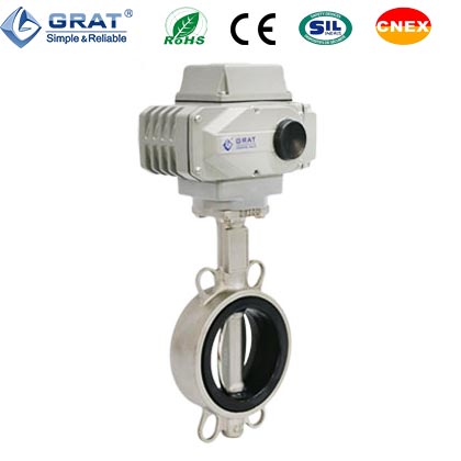 對夾式電動蝶閥展示圖