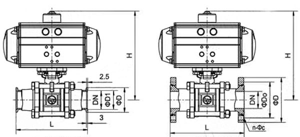 氣動(dòng)真空V型球閥