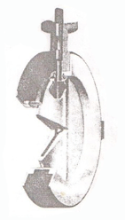 對準閥桿和閥盤的聚四氟乙烯襯里閥門