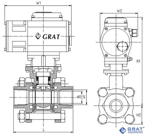 精小型電動(dòng)球閥外形