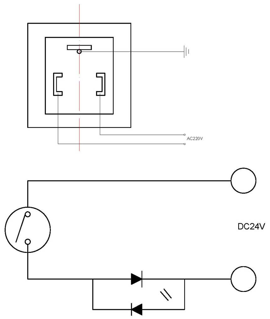 開關(guān)型接線圖